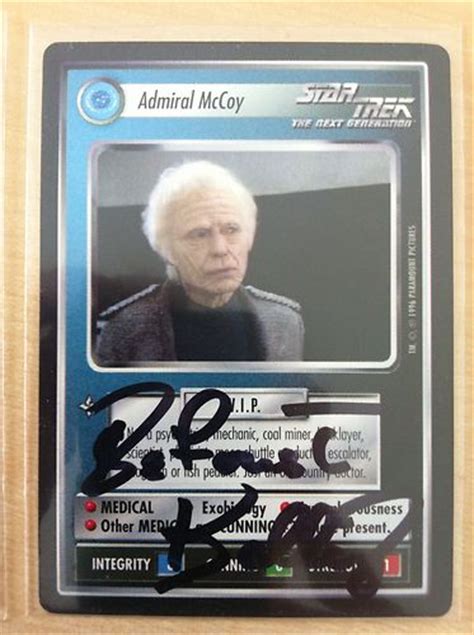 Star trek voyager closer to home skybox '97; Star Trek CCG Card - DeForest Kelley - Admiral McCoy - Signed Autograph -- Antique Price Guide ...