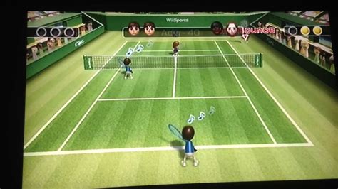 Wii Sports Tennis Saving Match Points Winning The Match Youtube