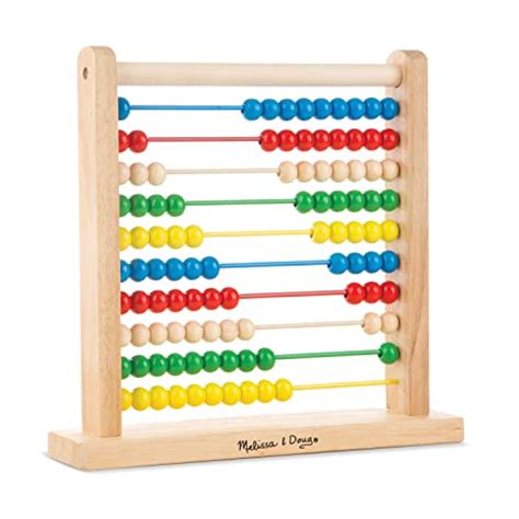 Melissa And Doug Abacus Classic Wooden Educational Counting Toy With