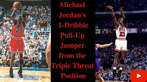 Michael Jordans 1 Dribble Pull Up Jumper From The Triple Threat