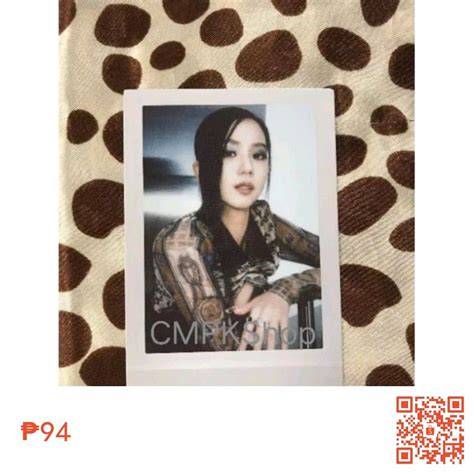 Kpop Blackpink Jisoo Born Pink Grey Version Polaroid Photocard On Carousell
