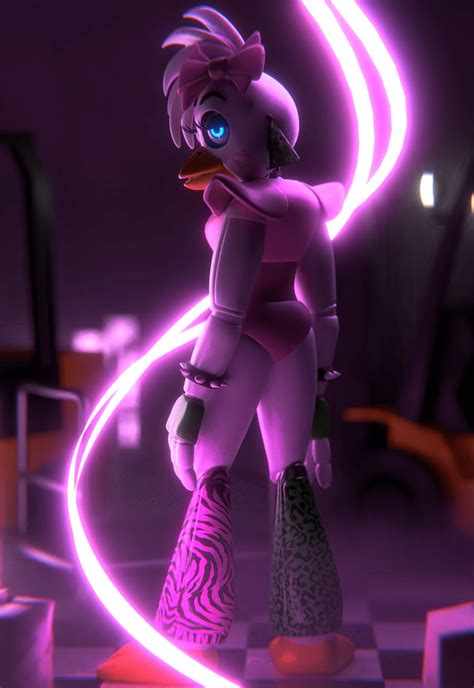 Fnaf Security Breach Glamrock Chica Poster By Officiallydumbb On