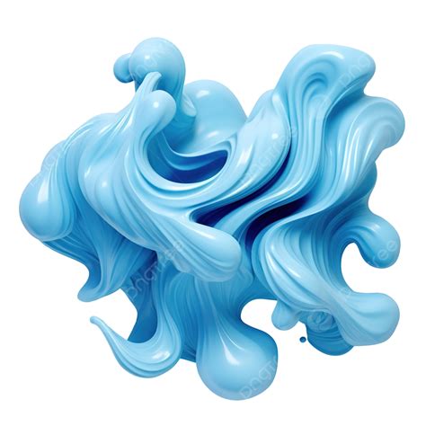 3d Squiggle Blue Blend Illustration 3d Line Curve Png Transparent