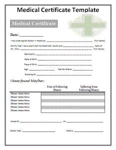 Check spelling or type a new query. Medical Certificate Sample The Best School Leaving Sample ...