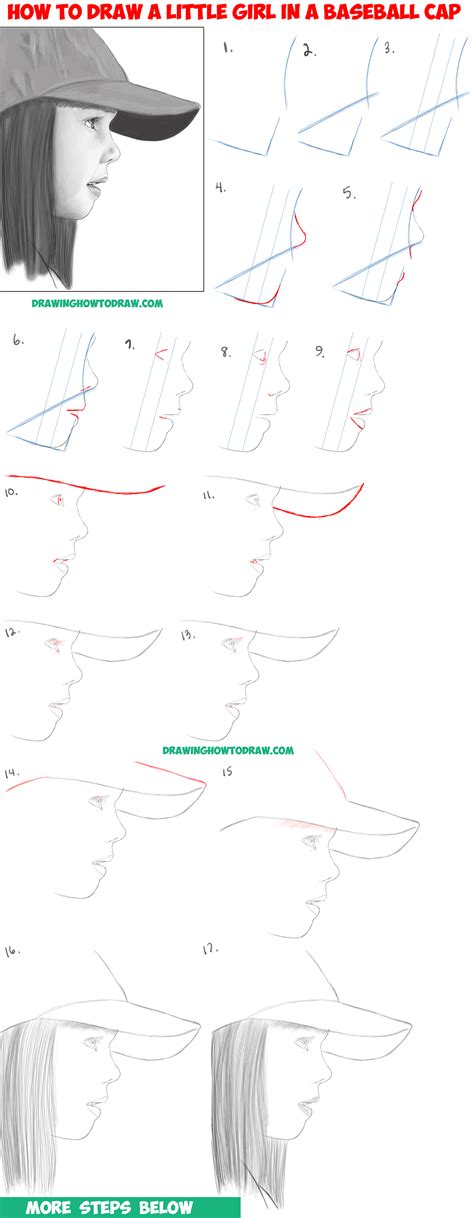 How To Draw A Realistic Cute Little Girls Facehead From