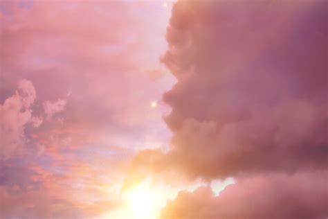 Pink Sunrise Clouds Wallpaper Buy Online Happywall