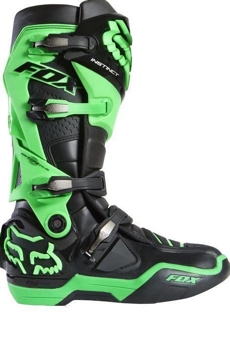 Boots provide protection to feet, ankles and calves while riding dirt bike. FOX RACING 2015 LIMITED EDITION GLO GREEN MOTOCROSS BOOTS ...
