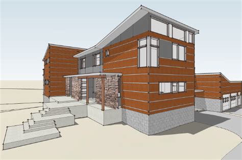 Sketchup + 3ds oth fbx obj. Modern House Plans by Gregory La Vardera Architect: will ...