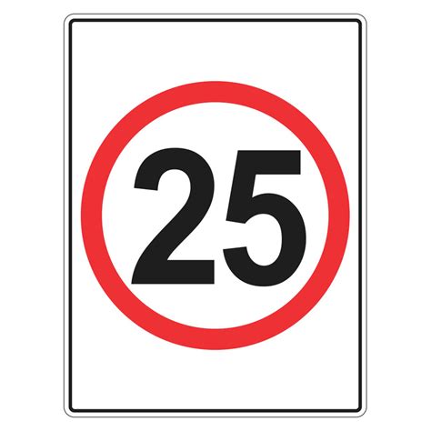 Speed Limit Sign 25km Au