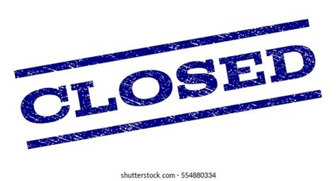 Closed Watermark Stamp Text Tag Between Stock Vector (Royalty Free