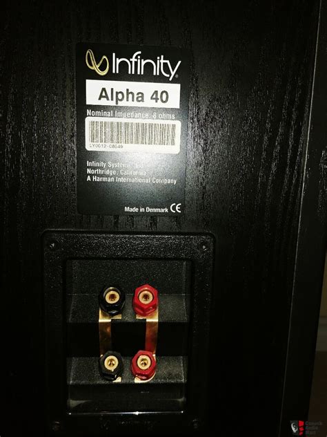 Infinity Alpha 40 Floor Standing Speakers Pair Photo 1887261 Us