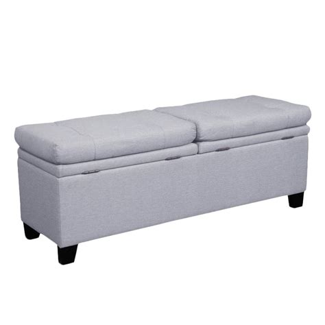 Shop a wide variety of bedroom benches and ottomans to add some stylish comfort to your room. PRI Upholstered Storage Bedroom Bench in Trespass Marmor ...