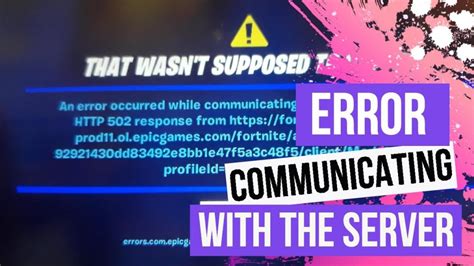 Problem Code Errors Com Epicgames Common Server Error In Fortnite Appvn Net