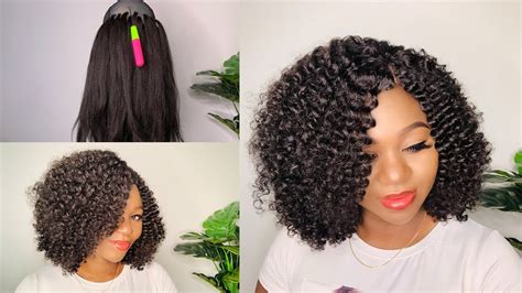 Curly Crochet Wig Using Expression Braid Extension How To Do Curly