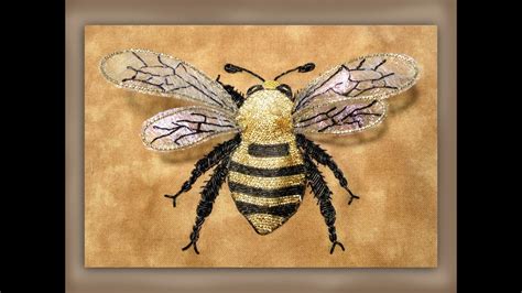 Embroidered personalised gifts and workwear. how to embroider a large goldwork bumble bee with ...