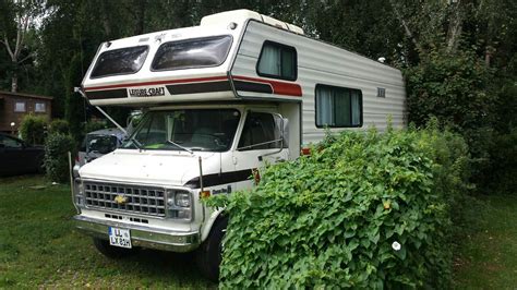 I Like The Older Class C Campers Camping Camper Chevy Van Vintage Rv