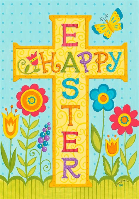Easter Religious Happy Easter Religious Cross Easter Clipart Religious