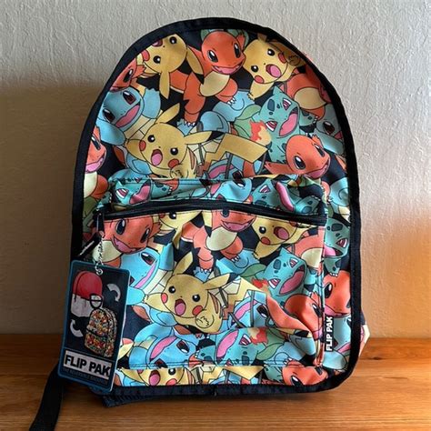 Bioworld Bags Bioworld Flip Pak Pokemon Reversible Backpack Poshmark