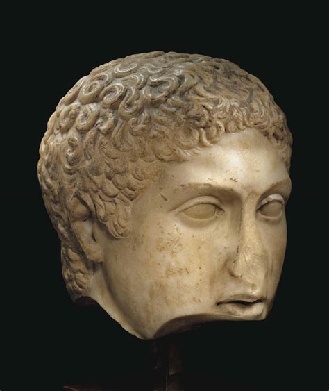 A Roman Marble Head Of An Athlete Circa 1st Century Bc Christies