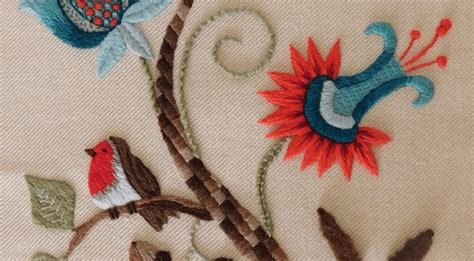 Jacobean Crewelwork Rsn Embroidery Technique Courses