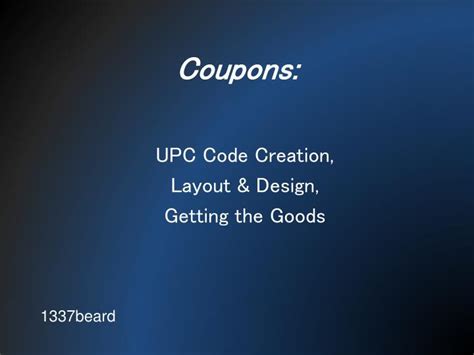 Ppt Coupons Powerpoint Presentation Free Download Id2969917