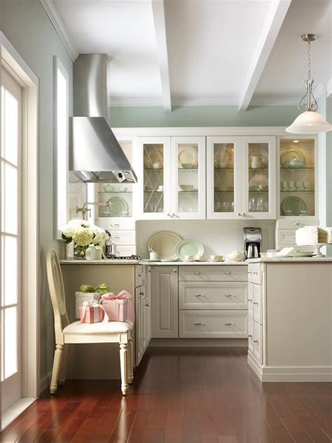 Martha Stewart Kitchen Cabinets Transitional Kitchen Glidden Rain