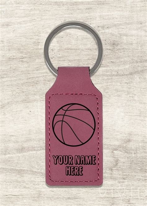 Personalized Basketball Keychain Custom T For Basketball Etsy