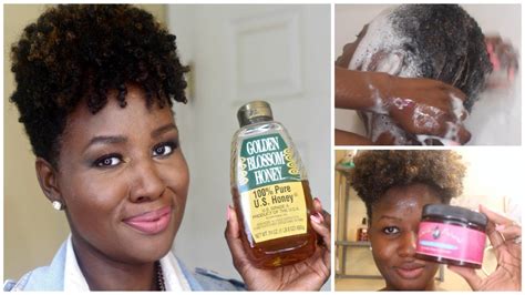 Natural Hair Wash Day Routine With Honey Prepoo Natural Hair Washing