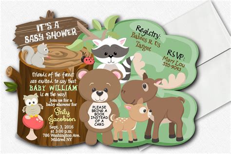 Woodland Baby Shower Plates And Napkins