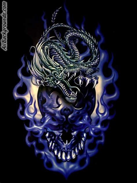 Dragons And Skulls Backgrounds Twitter And Myspace Backgrounds