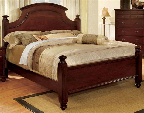 Cherry wood bedroom furniture image and description. Gabrielle II Cherry Panel Bedroom Set from Furniture of ...
