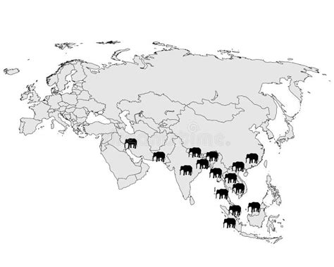Indian Elephant Habitat Map