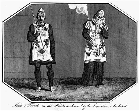 Spanish Inquisition Nman And Woman Condemned By The Spanish Inquisition