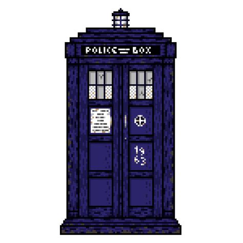 Tardis Pixel Art Tardis Pixel Art Doctor Who Episodes