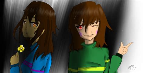 Chara Et Frisk By Alixchara On Deviantart