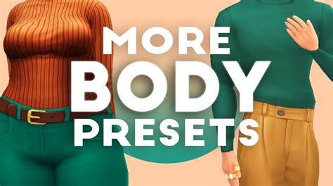 MORE BODY PRESETS YOU NEED IN GAME THE SIMS 4 Sims Sims 4 Sims