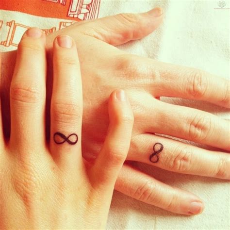 Infinity Tattoo His And Hers Wedding Rings