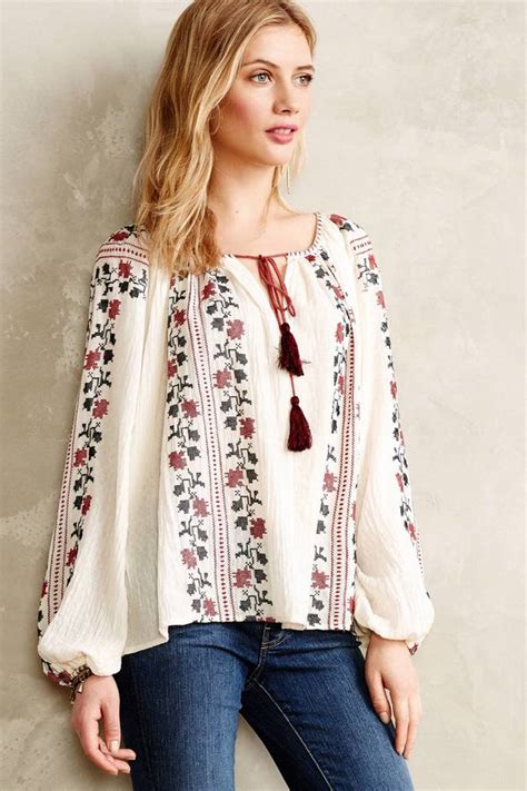 Anthropologie Vanessa Virginia Colentina Peasant Blouse 118