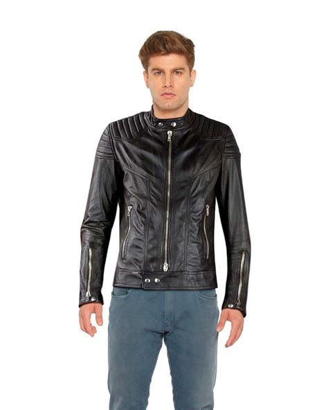 Follow this guide to help you with your shopping journey and be rest assured how to start looking for your first leather jacket. Classy Slim Fit Black Leather Moto Jacket - Custom Leather ...