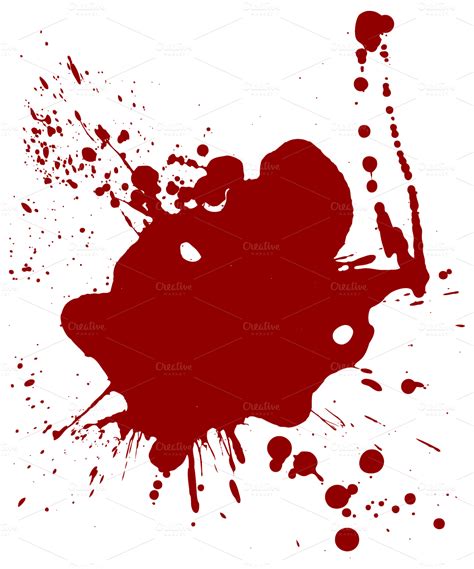 Download Realistic Dripping Blood Png Cartoon Blood Splatter