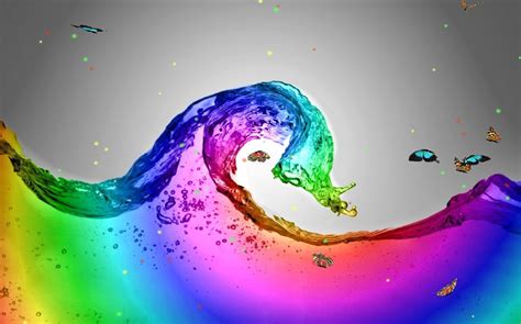 Rainbow Splash Wallpapers Top Free Rainbow Splash Backgrounds Wallpaperaccess