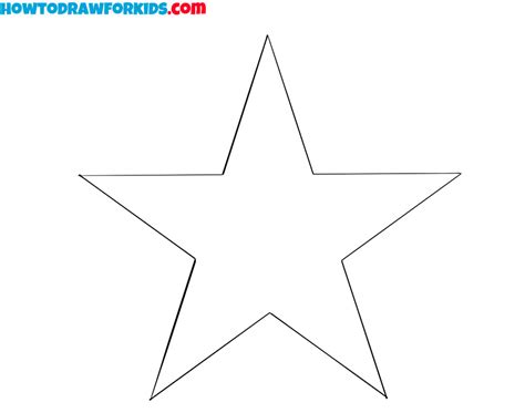 How To Draw A Star Easy Drawing Tutorial For Kids