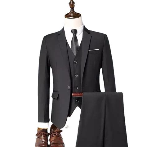 Adp Local Delivery Mens Suit Set Three Piece Suit Slim Fit Business