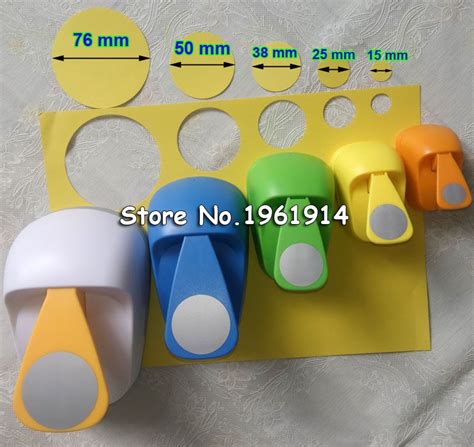 5 Sizes Circle Punch Diy Craft Hole Puncher For Scrapbooking Punches