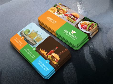 Restaurant Business Card Template On Behance