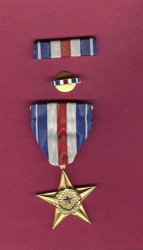 Wwii Ww2 Us Silver Star Military Award Medal In Vintage Case Etsy