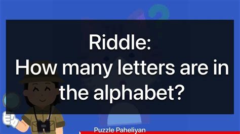 How Many Letters Are In The Alphabet Riddle Riddles With Answer