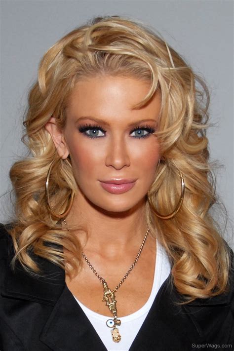 Jenna Jameson Curley Hair Style Super Wags Hottest Wives And