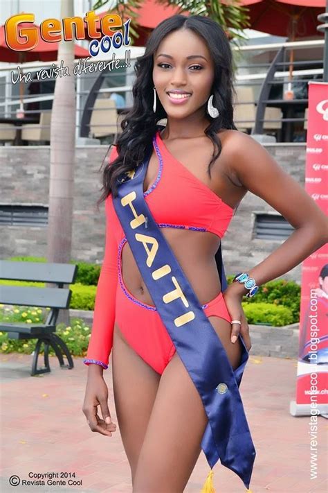 Maria Darline Exume años Haiti Candidata Miss Continente Unidos Bikinis Swimwear
