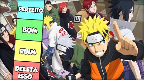 Avaliando Todos Personagens De Naruto Tier List Youtube
